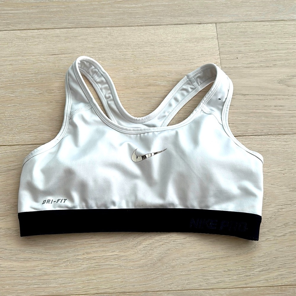 Nike sports bra dry-fit S size. Selling as is on the pictures
